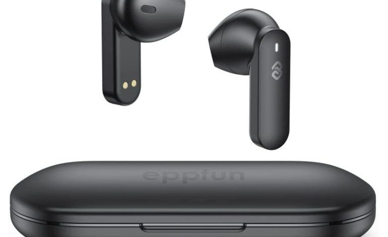 Highlights on eppfun CuteMeet 300 earbuds: Dual microphone noise cancellation for clearer calls