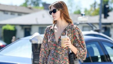 Kaia Gerber Love an affordable apartment trend with a mini dress