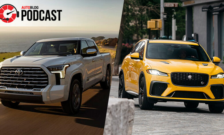 2022 Toyota Tundra Capstone and Jaguar F-Pace SVR |  Autoblog Podcast # 719