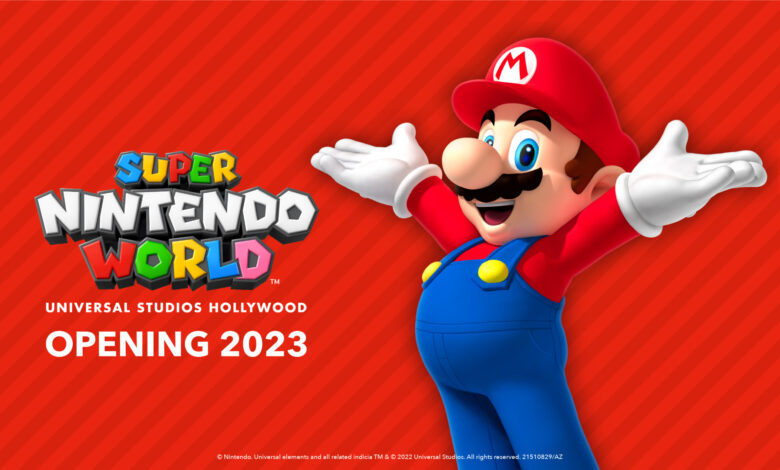 Super Nintendo World at Universal Studios Hollywood Opening in 2023