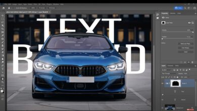 How to put text behind an object using quick subject selection and masking in Photoshop