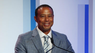 Tiger Woods gets emotional as daughter steals gig at World Golf Hall of Fame historic showcase