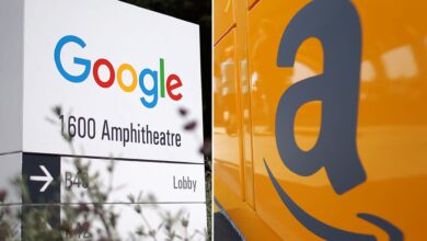 Amazon, Google close worst months on Wall Street since 2008
