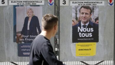 President Emmanuel Macron confronts Marine Le Pen