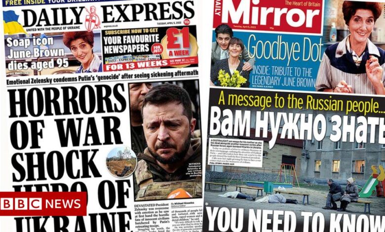 Press headlines: Zelensky 'obsessed' condemns Putin's 'genocide' as West calls for more sanctions