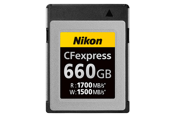 Nikon launches 660GB class B CFexpress memory card