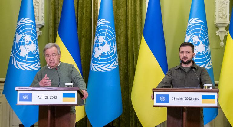 UN chief tells Ukrainians, pledges increased support |