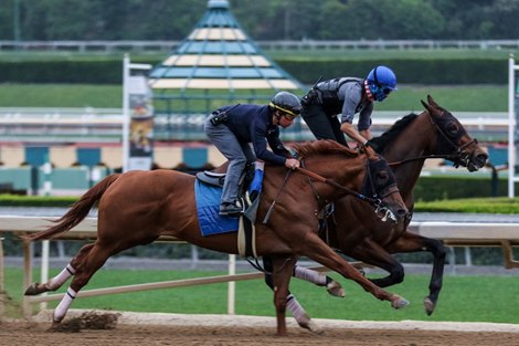 Taiba filmed in lonely work before the Kentucky Derby
