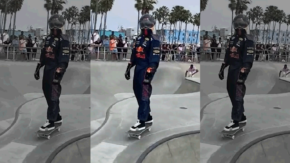 Do you want to go skating dressed as an F1 Pit Crew member?