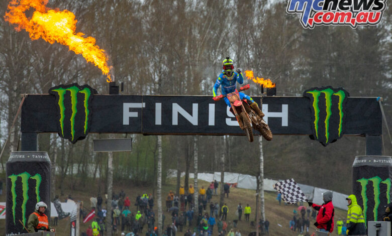 Gajser extends MXGP lead in Latvia | Evans goes 17-12