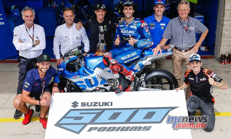 Suzuki celebrates 500th podium in Grand Prix motor racing