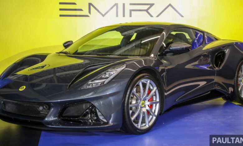 Lotus Emira previewed in Malaysia - First Edition fully loaded, 400 hp, Msia Pen 1.13m RM, RM457k duty free