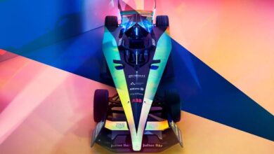 Formula E's Gen 3 racer is a 200 MPH . triangle