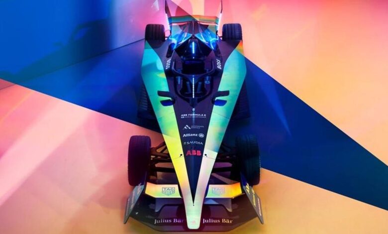 Formula E's Gen 3 racer is a 200 MPH . triangle
