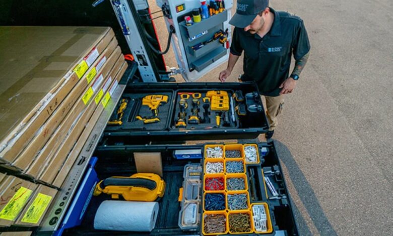 This truck bed organizer aims to secure your tools and equipment