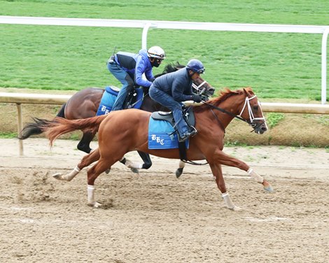 The trio of Derby opponents work at Churchill Downs