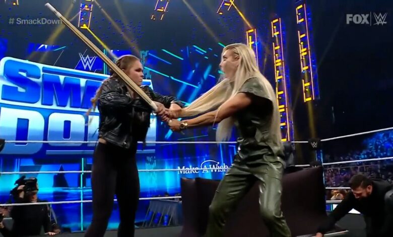 Ronda Rousey uses Charlotte Flair