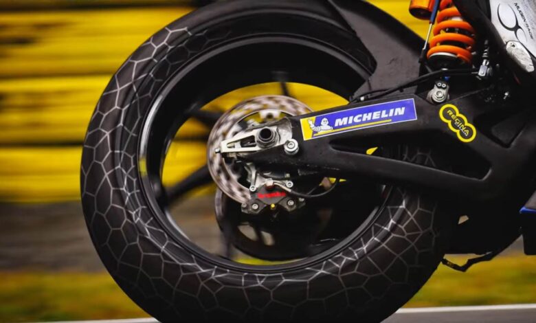 Racing tires are getting greener too!  The leading MotoE tire