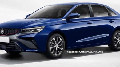 Proton sedan "S50" reimagined - Geely Emgrand base, Binyue facelift, honeycomb grille
