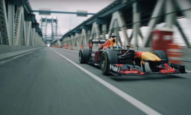 Watch hot F1's Sergio Pérez drive his Red Bull from NYC to Miami