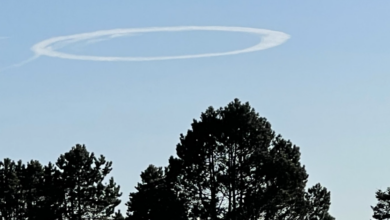 A Mysterious Cloud Circle Appears Near Victoria and the San Juans