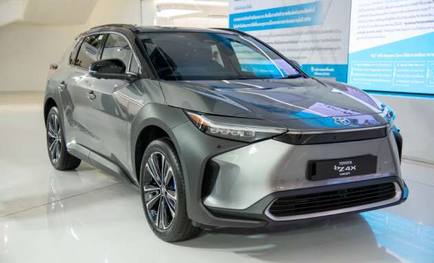 Toyota bZ4X electric SUV appears in Thailand as RHD - sold at the end of 2022, for less than RM250k