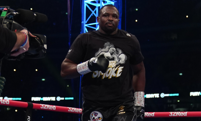 Dillian Whyte wants a few more big fights before retiring