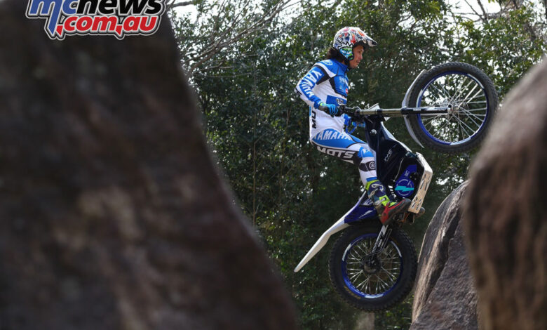 Yamaha's baptismal fire for their EV Trials bike in the FIM Test World Championship