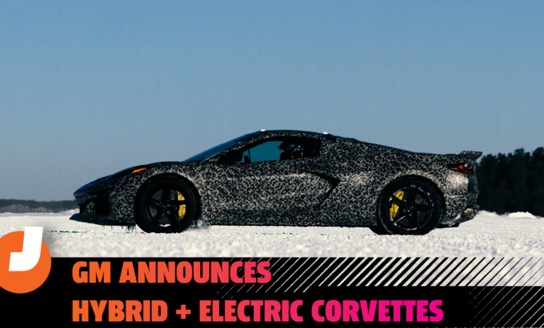 GM announces hybrid + electric corvette