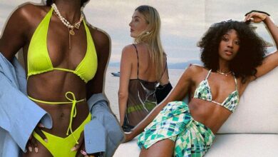 4 bathing suits that cover the French girl to lean on
