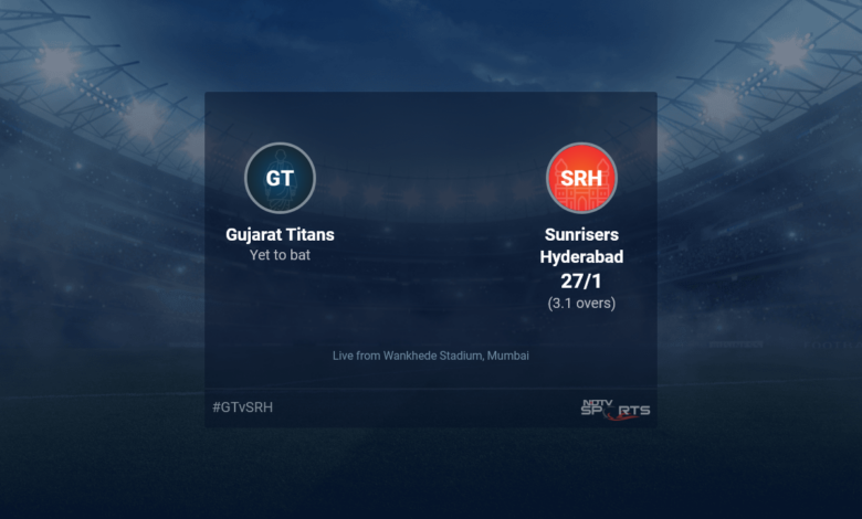 Gujarat Titans vs Sunrisers Hyderabad: IPL 2022 cricket live score, today match live score on NDTV Sports