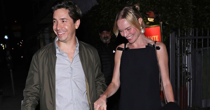 Kate Bosworth wore a chic mini dress with Justin Long