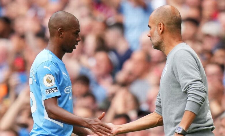 Pep Guardiola stunned as Fernandinho announced his departure from Man City before Atletico duel