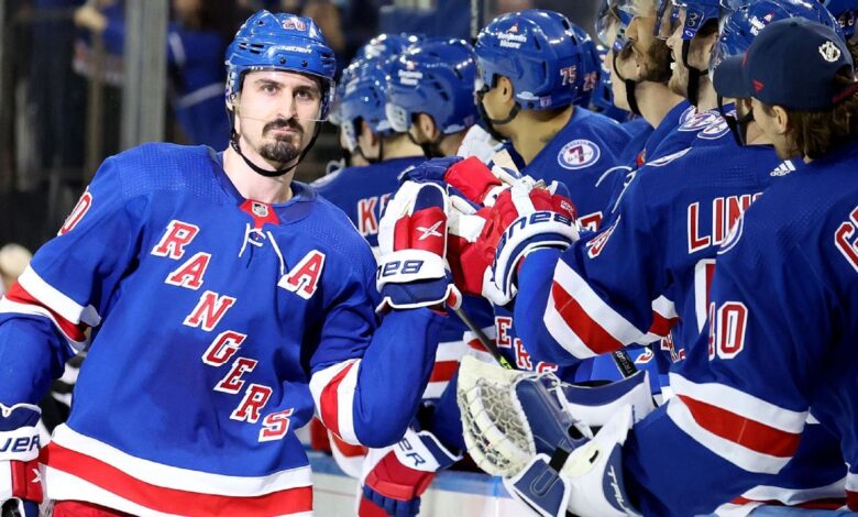 New York Rangers forward Chris Kreider, 'a special player,' scored his 50th goal of the season in a home loss