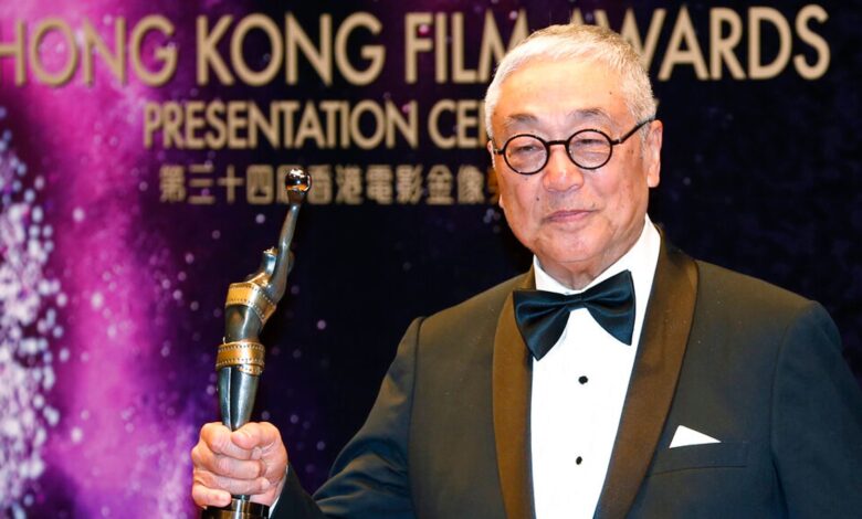 FILE -Hong Kong actor Kenneth Tsang poses after winning the Best Supporting Actor award for his movie ...Overhead 3... during the Hong Kong Film Awards in Hong Kong Sunday, April 19, 2015. Hong Kong media reported that Tsang was found dead Wednesday in his quarantine hotel room after arriving from Singapore. (AP Photo/Kin Cheung, File)