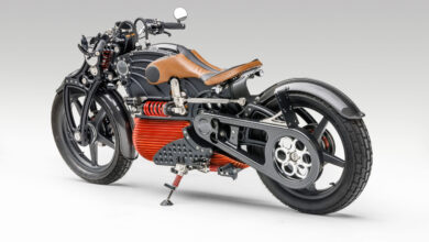 Petersen Automobile Museum Custom electric motorcycle showcase