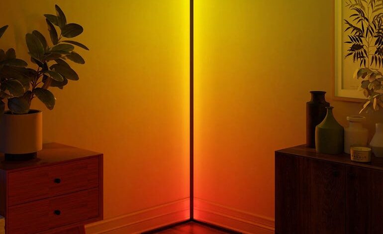 60% off this minimalist floor lamp with over 16 million colors