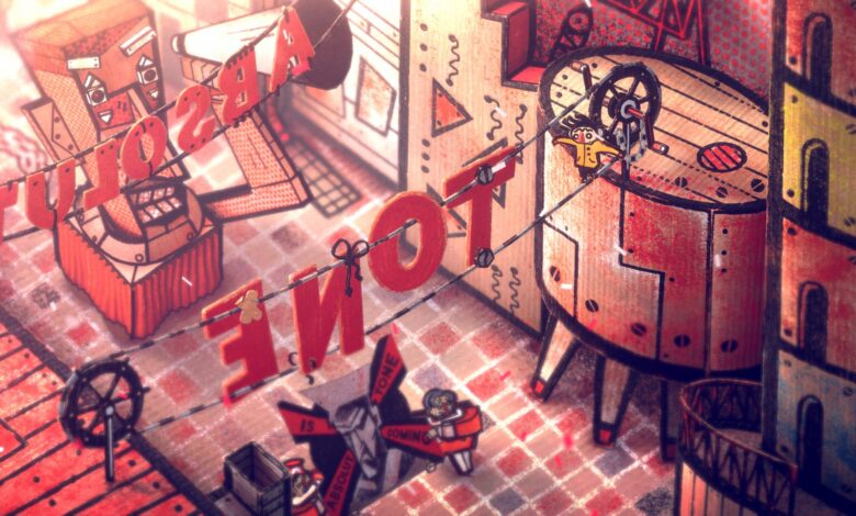 Phonopolis is a handcrafted political narrative adventure from Amanita