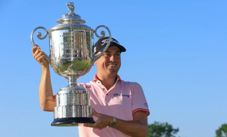 Justin Thomas' sensational comeback crowned PGA Victory after Mito Pereira fall