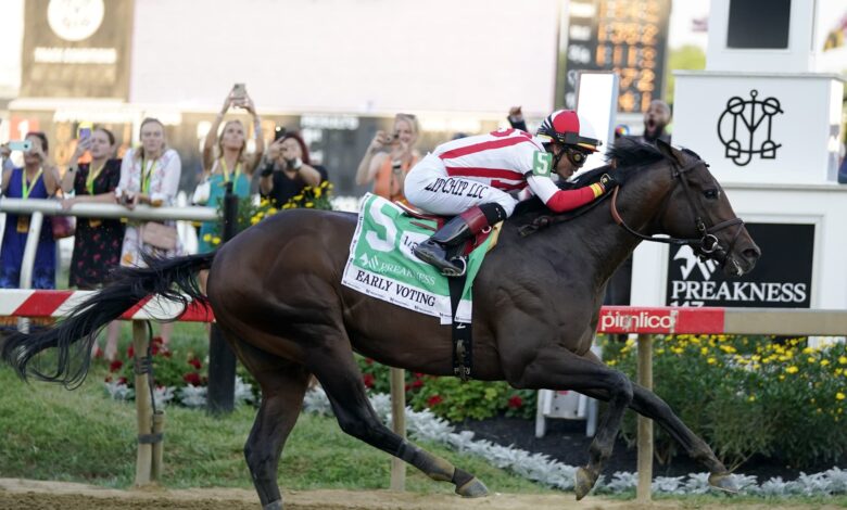 Early voting helps Epicenter win Preakness stakes
