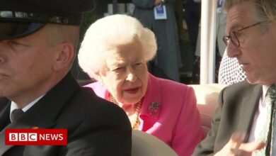 The Queen uses a buggy to visit the Chelsea Flower Show