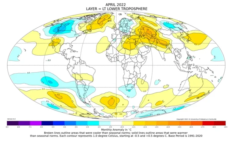 Coldest April on Record Satellite over Pacific Northwest - Is it up because of that?