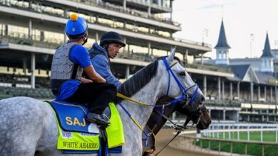 White Abarrio starts his first job since KY Derby started