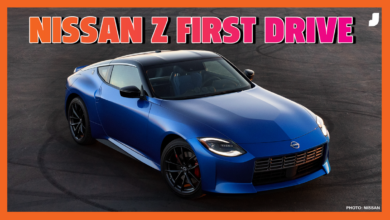 2023 Nissan Z driving for the first time