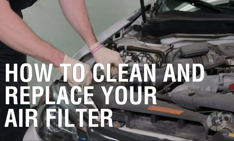 How to clean and replace your air filter