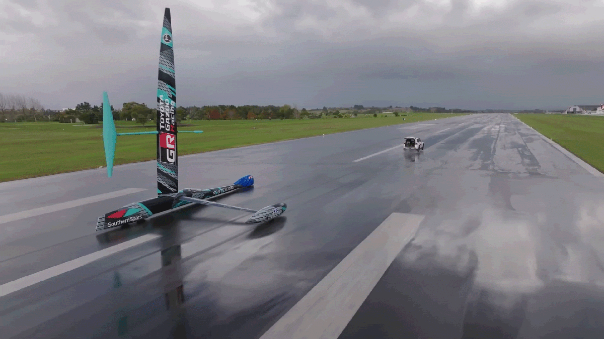 Cruise on land with the goal of breaking land speed records