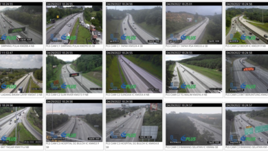 CCTV on Balik Kampung Expressway - monitor the traffic ahead