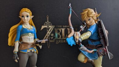 The first 4 Breath of the Wild Link and Zelda Figures are details