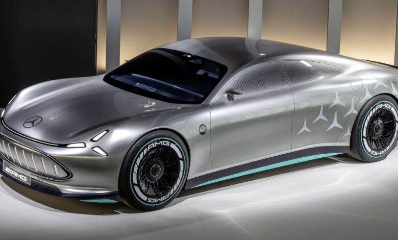 Mercedes-AMG unveiled the Vision AMG - an all-electric AMG concept.
