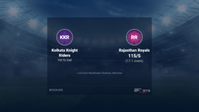 Live score update Kolkata Knight Riders vs Rajasthan Royals through match 47 T20 16 20